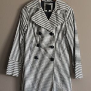 Striped Trench Coat